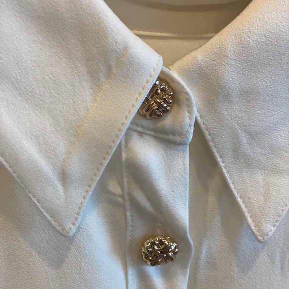 NWT J. Crew Button Front Crepe Shirtdress Sz 16. MSRP $228. - Picture 6 of 11